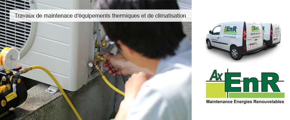 Travaux de maintenance d'équipements thermiques et de climatisation